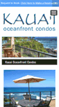 Mobile Screenshot of kauaioceanfrontcondos.com